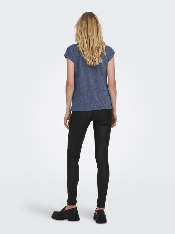 ONLY Modra ženska majica ONLY Silvery