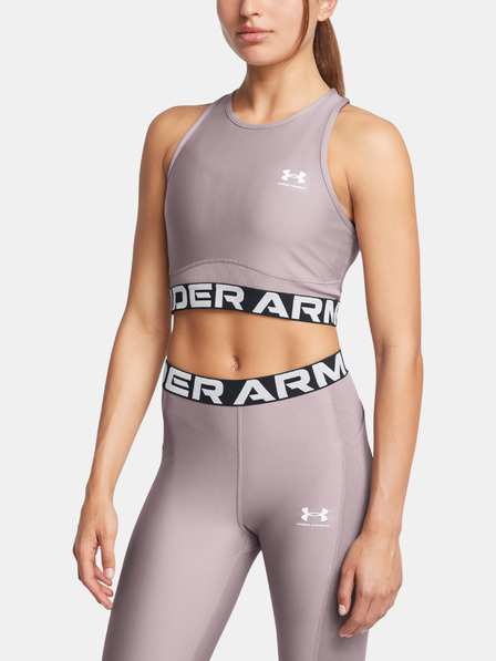 Under Armour Ženska majica brez rokavov Under Armour HeatGear Rib Tank-GRY