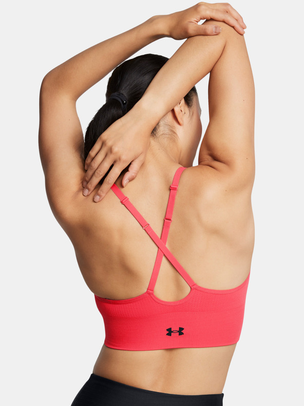 Under Armour Ženski nedrček  Under Armour Vanish Seamless Low Bra-RED