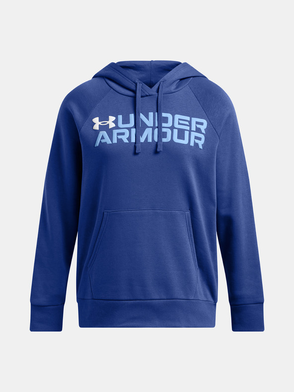 Under Armour Ženski pulover  Under Armour Rival Fleece Wordmark Hoodie-BLU