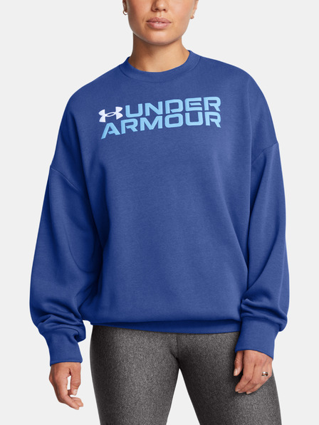 Under Armour Ženski pulover  Under Armour Rival Fleece WordmarkOS Crew-BLU
