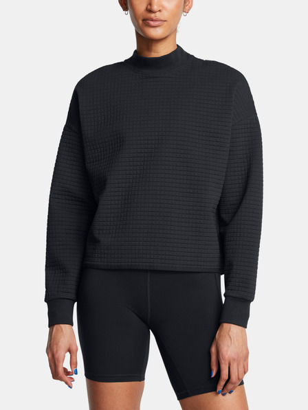 Under Armour Ženski pulover  Under Armour Unstoppable Flc Grid Mock LS-BLK