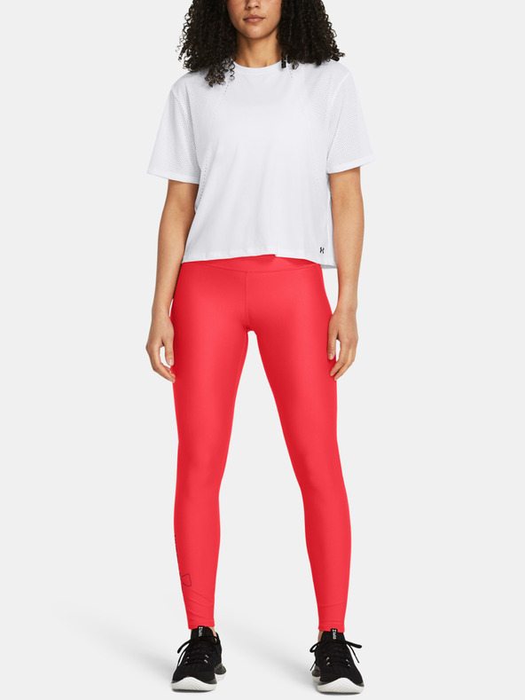 Under Armour Ženske pajkice  Under Armour Tech Branded Legging-RED