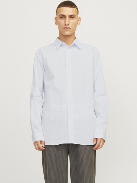 Jack & Jones Belo-modra moška črtasta srajca Jack & Jones Bushwick