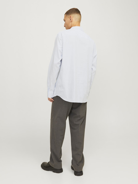 Jack & Jones Belo-modra moška črtasta srajca Jack & Jones Bushwick