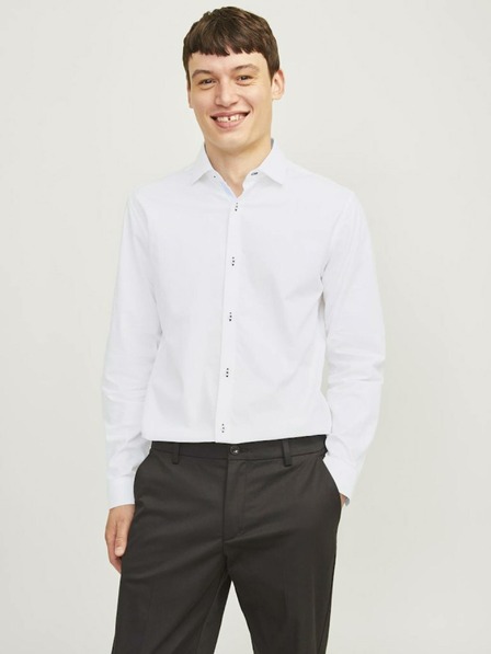 Jack & Jones Bela moška srajca Jack & Jones