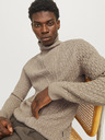 Jack & Jones Bež Moški pulover Jack & Jones Blunorth Zip