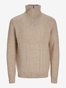 Jack & Jones Bež Moški pulover Jack & Jones Blunorth Zip