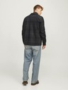Jack & Jones Črno-siva moška lahka srajčna jakna Jack & Jones Raymond