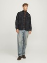 Jack & Jones Črno-siva moška lahka srajčna jakna Jack & Jones Raymond