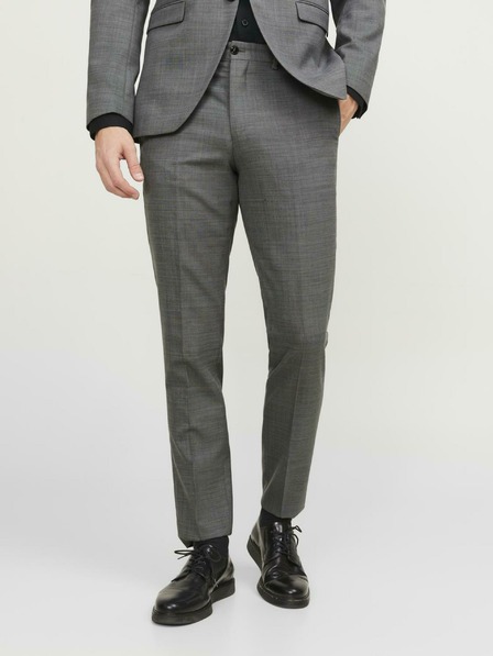 Jack & Jones Temno sive moške hlače iz volnene mešanice Jack & Jones Solaris