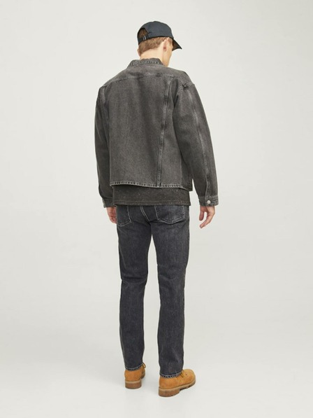Jack & Jones Črne moške kavbojke ravnega kroja Jack & Jones Chris