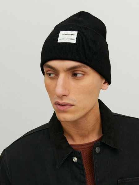 Jack & Jones Črna kapa Jack & Jones Clong