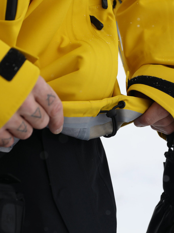 Horsefeathers Terra 3-slojna jakna - žveplena Horsefeathers