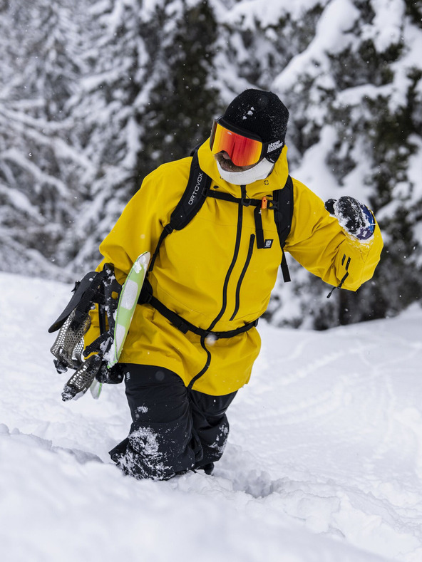 Horsefeathers Terra 3-slojna jakna - žveplena Horsefeathers