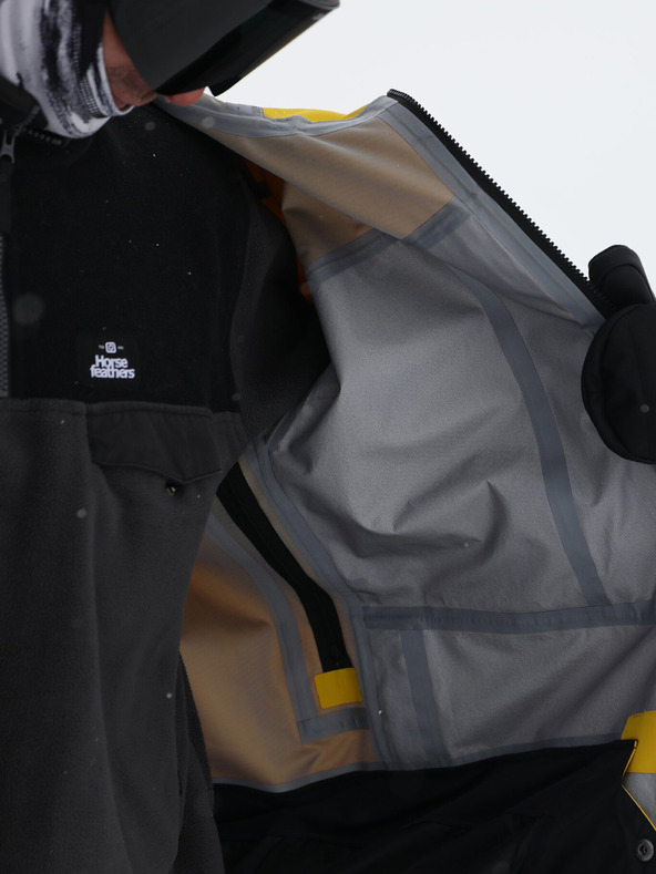 Horsefeathers Terra 3-slojna jakna - žveplena Horsefeathers