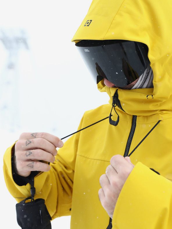 Horsefeathers Terra 3-slojna jakna - žveplena Horsefeathers