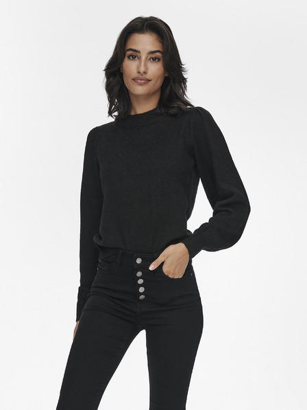 Jacqueline de Yong Črn pulover JDY Rue Life