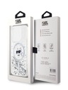 Karl Lagerfeld Karl Lagerfeld Liquid Glitter Choupette Head MagSafe Back Cover za iPhone 15 Pro Max Transparent