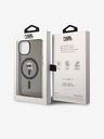Karl Lagerfeld IML Ikonik MagSafe hrbtni ovitek za iPhone 15 črn Karl Lagerfeld