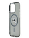 Karl Lagerfeld Karl Lagerfeld IML Karl Head Kovinski okvir MagSafe za iPhone 15 Pro črna