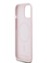 Karl Lagerfeld Tekoči silikon Karl and Choupette Magsafe hrbtni ovitek za iPhone 15 Roza Karl Lagerfeld