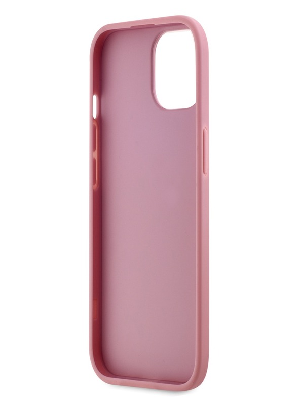 Karl Lagerfeld Mehčan zadnji ovitek z logotipom PU Signature za iPhone 15 Pink Karl Lagerfeld