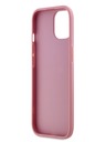 Karl Lagerfeld Mehčan zadnji ovitek z logotipom PU Signature za iPhone 15 Pink Karl Lagerfeld