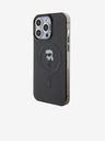Karl Lagerfeld IML Ikonik MagSafe hrbtni ovitek za iPhone 15 Pro Max črn Karl Lagerfeld