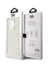 Karl Lagerfeld Karl Lagerfeld IML galvaniziran hrbtni ovitek s ponovljenim logotipom za iPhone 15 Pro Max zlati