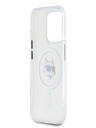 Karl Lagerfeld Karl Lagerfeld IML Choupette Head Kovinski okvir MagSafe za iPhone 15 Pro Max Transparent