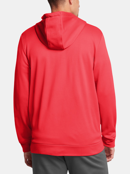 Under Armour Moški pulover  Under Armour UA Armour Fleece FZ Hoodie-RED