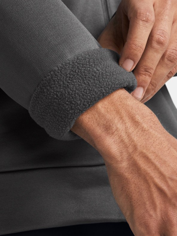 Under Armour Moški pulover  Under Armour UA Armour Fleece FZ Hoodie-GRY