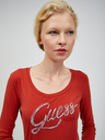 Guess Opečna ženska majica z dolgimi rokavi Guess Bryanna