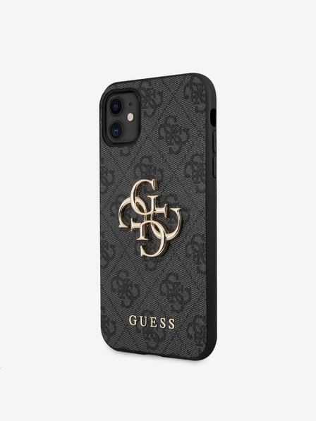 Guess Guess PU 4G Metal Logo Back Cover za iPhone 11 Grey