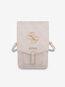 Guess Guess PU 4G kovinski logotip za telefon roza