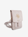 Guess Guess PU 4G kovinski logotip za telefon roza