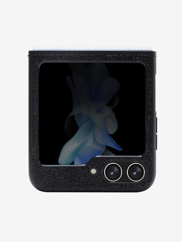 Guess Guess PC/TPU Glitter Flakes Metal Logo Back Cover za Samsung Galaxy Z Flip 5 Black