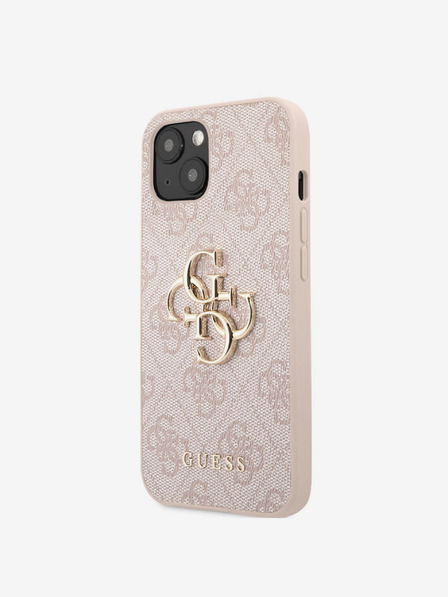 Guess Guess PU 4G Metal Logo Back Cover za iPhone 13 Pink