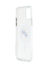 Karl Lagerfeld Karl Lagerfeld IML K&CH Heads Metal Frame MagSafe Back Cover za iPhone 11 Transparent