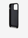 Karl Lagerfeld Saffiano Crossbody Strap Metal Karl and Choupette hrbtni ovitek za iPhone 15 Pro Max Black Karl Lagerfeld