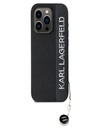 Karl Lagerfeld Karl Lagerfeld PU Saffiano Rhinestone Charm Back Cover za iPhone 15 Pro Max Black