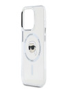 Karl Lagerfeld Karl Lagerfeld IML Karl Head Kovinski okvir MagSafe za iPhone 15 Pro Max Transparent Transparent