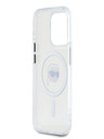 Karl Lagerfeld Karl Lagerfeld IML Karl Head Kovinski okvir MagSafe za iPhone 15 Pro Max Transparent Transparent