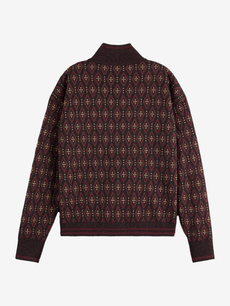 Scotch & Soda Vijolični vzorčasti bomber Scotch & Soda