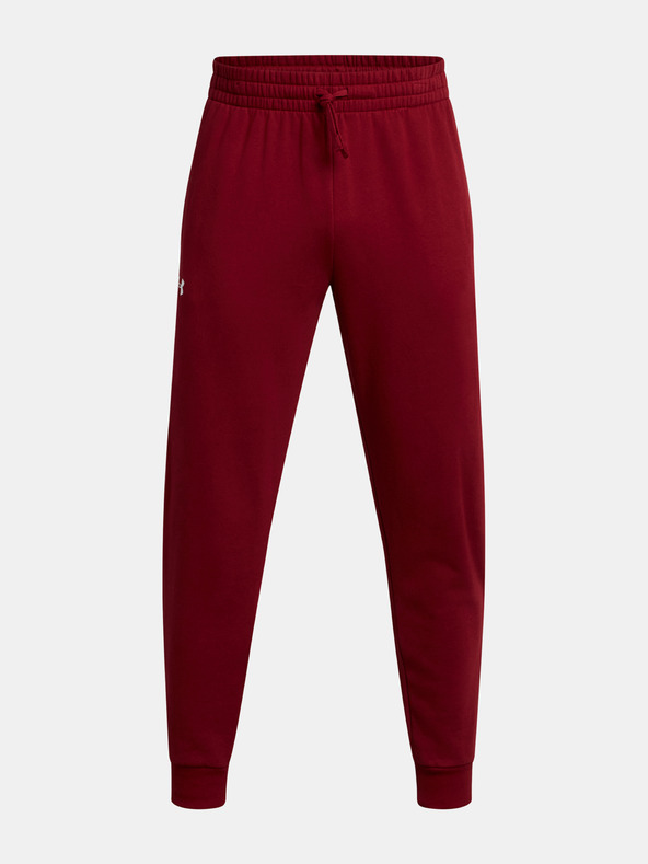 Under Armour Moške spodnji del trenirke Under Armour UA Rival Fleece Joggers-RED