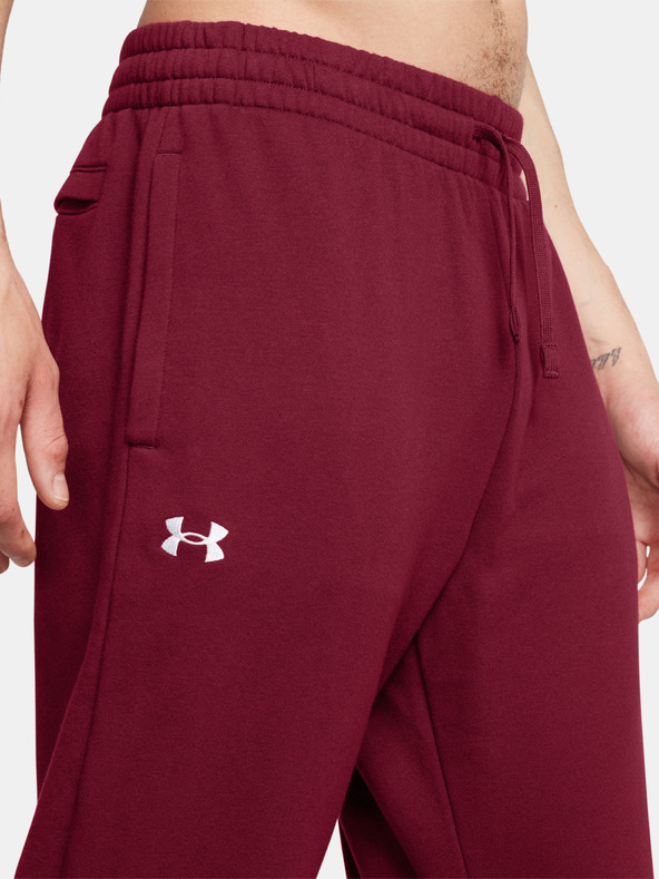 Under Armour Moške spodnji del trenirke Under Armour UA Rival Fleece Joggers-RED
