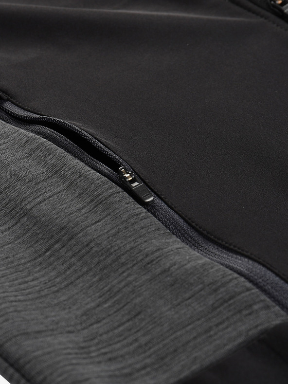 ALPINE PRO Moška softshell jakna z membrano ALPINE PRO UKEB črna