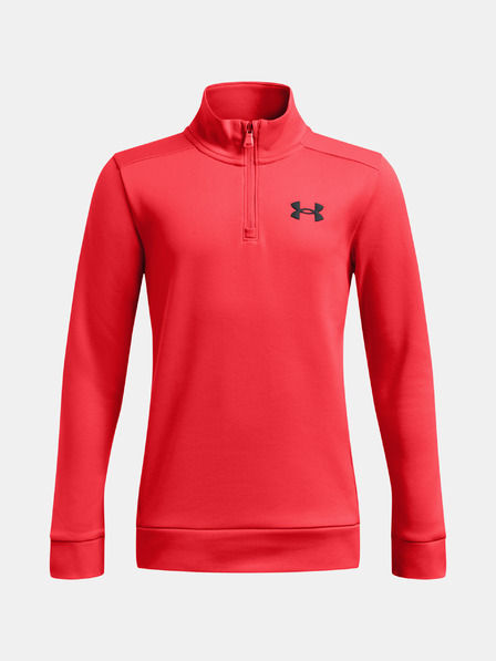 Under Armour Deški pulover Under Armour UA Armour Fleece 1/4 Zip-RED