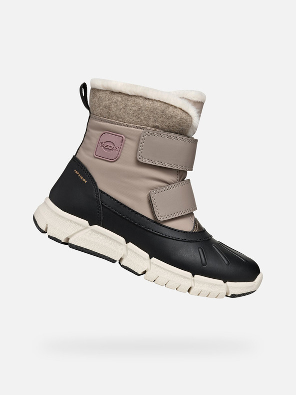 Geox Béžová dievčenská zimné topánky Geox Flexyper B Ab